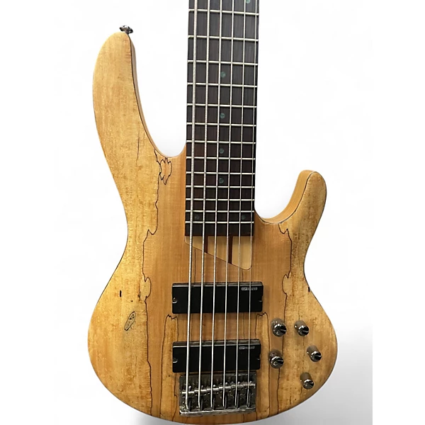 Used ESP LTD B 206SM Spalted Maple Electric Bass Guitar
