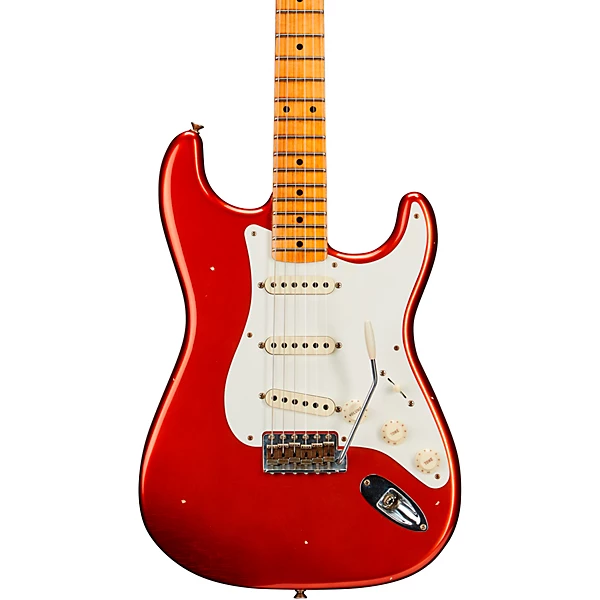Limited Edition 56 Stratocaster Relic Electric Guitar Super Faded Aged Candy Apple Red