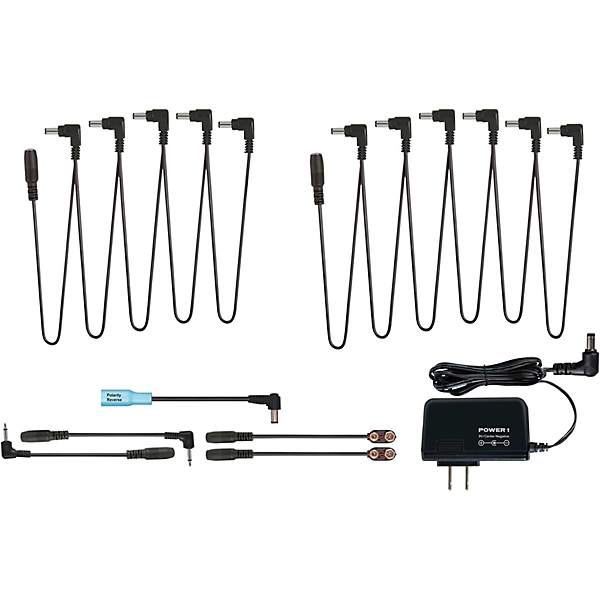 POWER1C 9V 2000MA Power Adapter with PC10 Daisy Chain Cable Kit