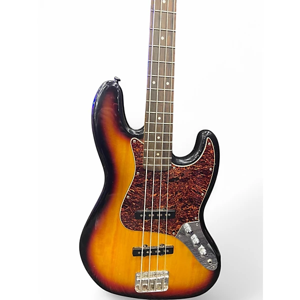 Fender Used 2021 Fender Squier Classic Vibe 60s Jazz Bass 3 Color Sunburst Laurel 3 Tone Sunburst Electric Bass Guitar.gc