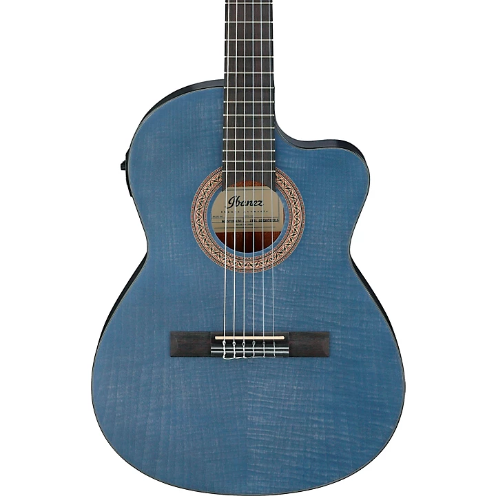 GA5MHTCE Classical Nylon String Acoustic Electric Guitar Blue Berry