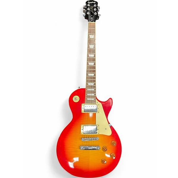 Used Epiphone Les Paul Standard Cherry Sunburst Solid Body Electric Guitar