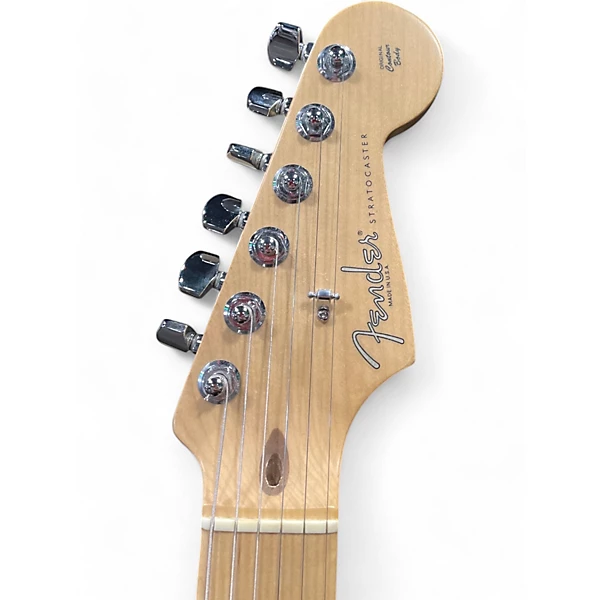 Used 2005 Fender 2005 AMERICAN STRATOCASTER BLACK Black Solid Body Electric Guitar