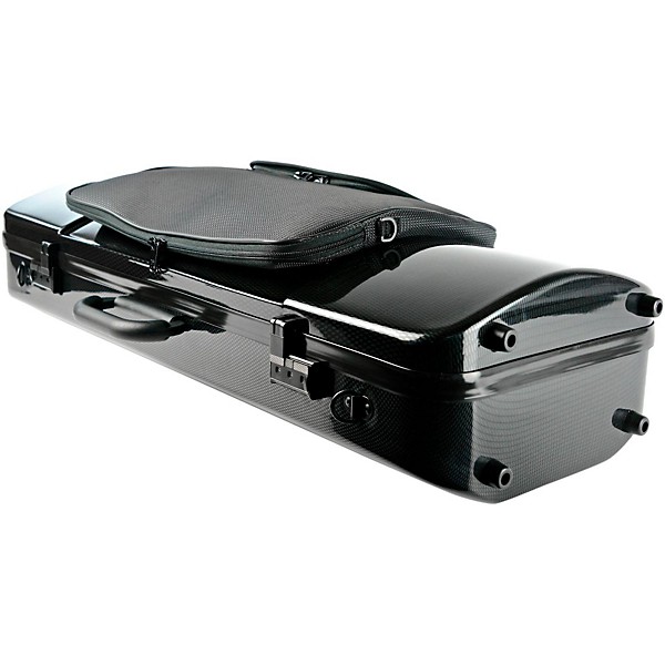 2202XL Hightech Large Adjustable Viola Case with Pocket Black Carbon