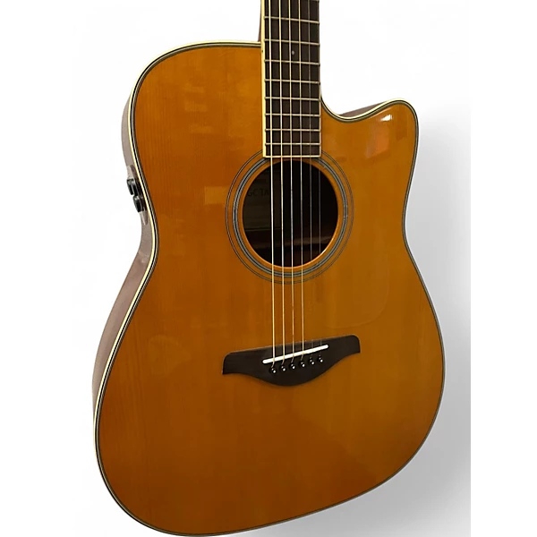 Used Yamaha FGC TA Natural Acoustic Electric Guitar