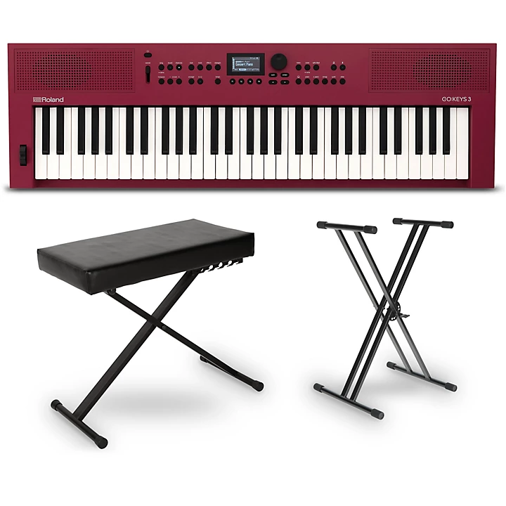 GOKEYS3 Music Creation Keyboard Essentials Bundle Dark Red