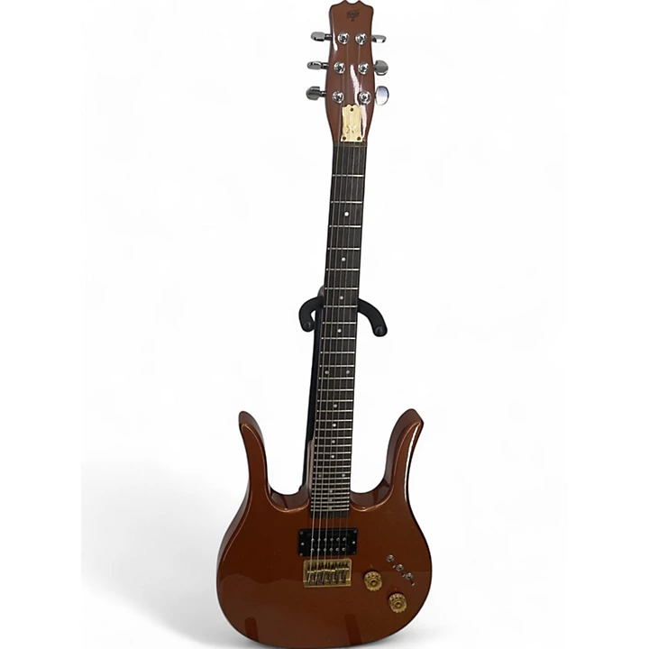 Hondo Ii Vintage Vintage Hondo II Longhorn HP Metallic Bronze Solid Body Electric Guitar.gc