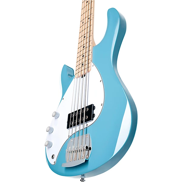 Sterling by Music Man StingRay 5 Ray5 Left Handed Bass Guitar Chopper Blue
