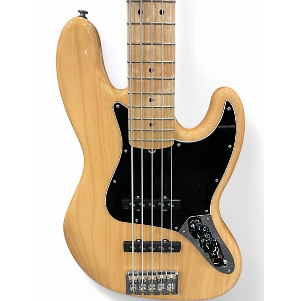 Used 2019 Fender American Professional Jazz Bass V Natural Electric Bass Guitar