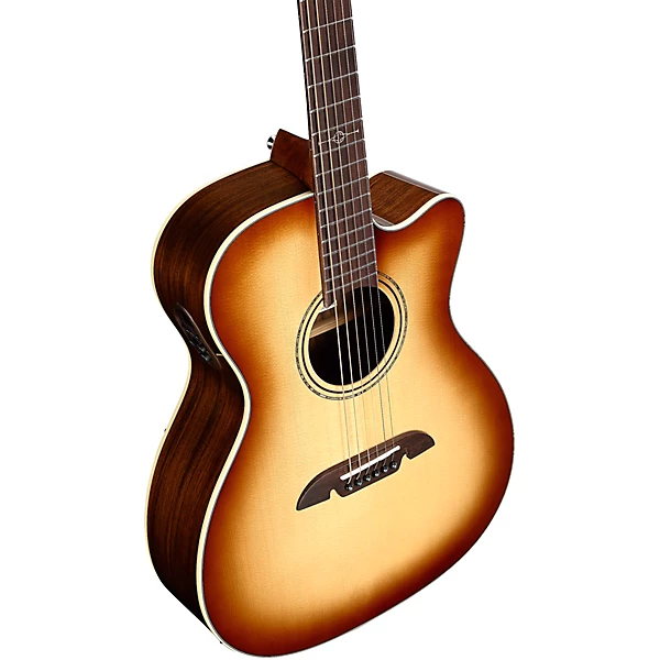 Alvarez AF70CE Folk OM Acoustic Electric Guitar Shadow Burst