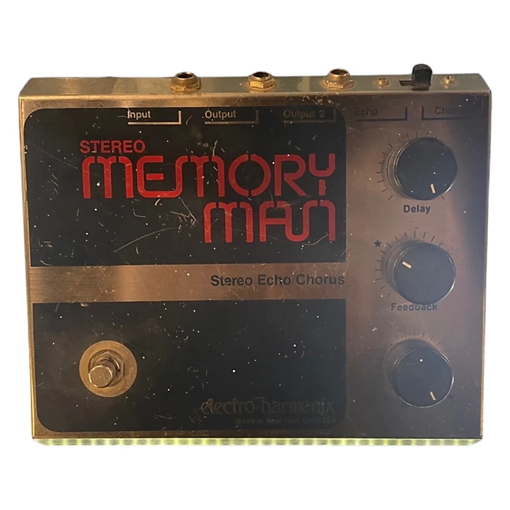 Vintage 1980s Electro Harmonix Stereo Memory Man Stereo Echo/Chorus Effect Pedal
