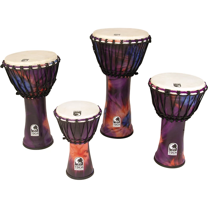 Synergy Freestyle Rope Tuned Djembe 7 in Purple