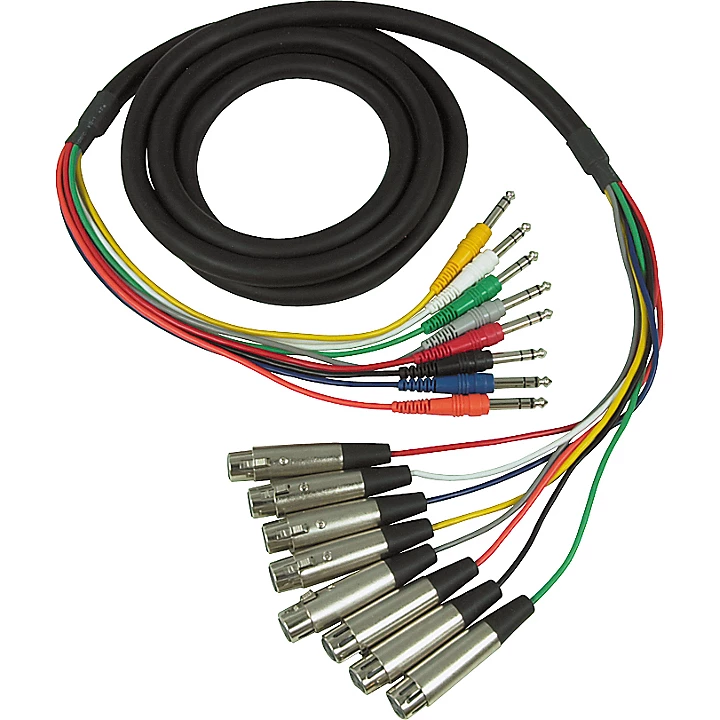 STX 804F XLR Female TRS 8 Channel Snake 99 ft