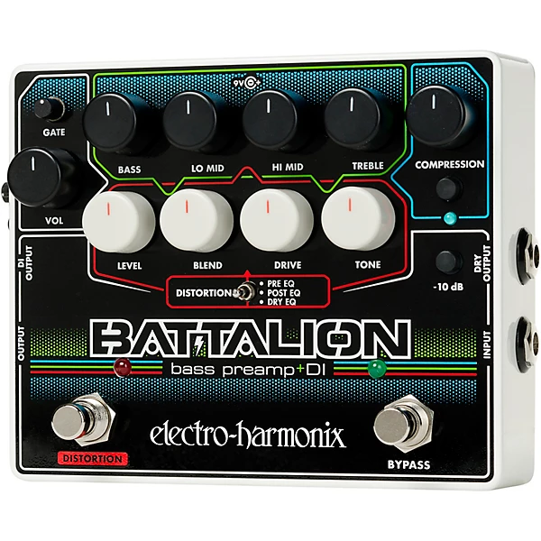 Electro Harmonix Battalion Bass Preamp and DI Pedal