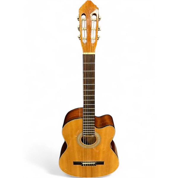 Takamine Used Takamine EG124C Natural Classical Acoustic Electric Guitar.gc