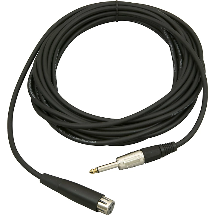20 ft Hi Z XLR Mic Cable Black 20 ft