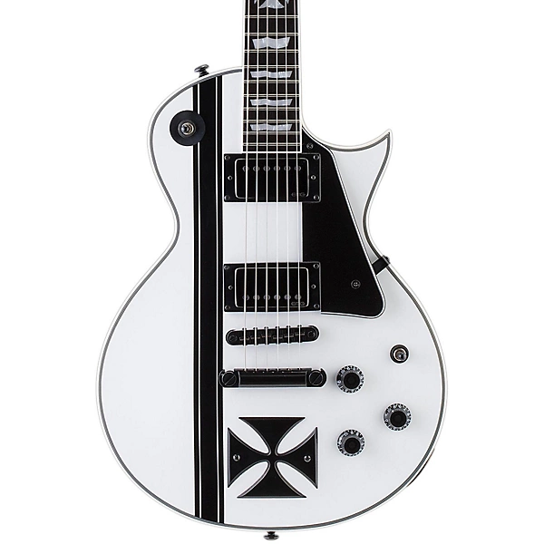 LTD James Hetfield Signature Iron Cross Electric Guitar Snow White