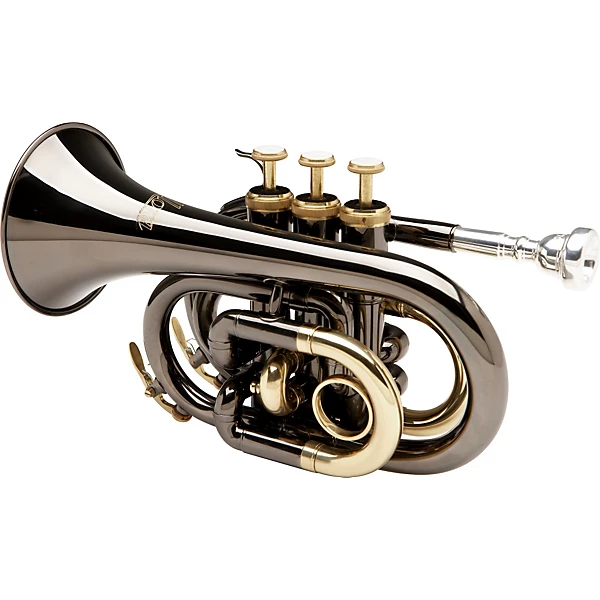 MXPT 5801 BK Black Nickel Series Pocket Trumpet Black Nickel