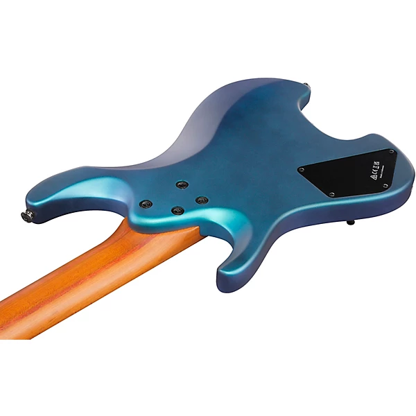 Q547 7 String Electric Guitar Blue Chameleon Metallic Matte