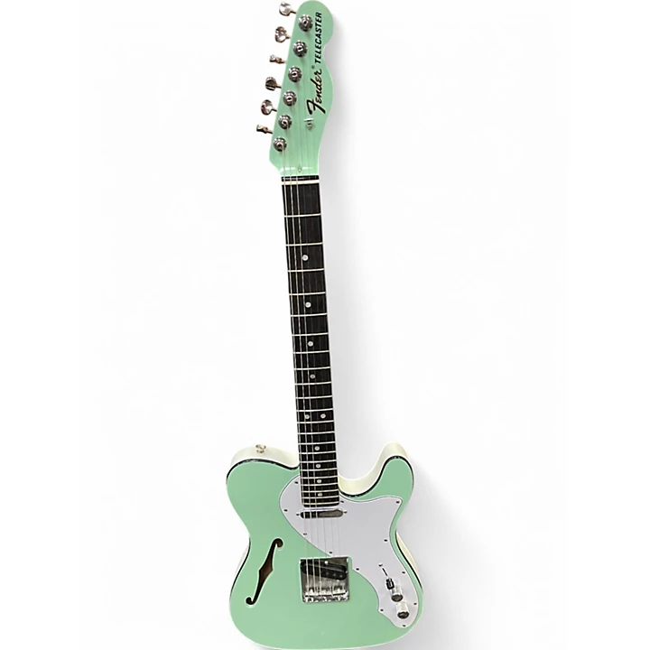 Fender Used Fender Limited Edition Two Tone Telecaster Surf Green Hollow Body Electric Guitar.gc