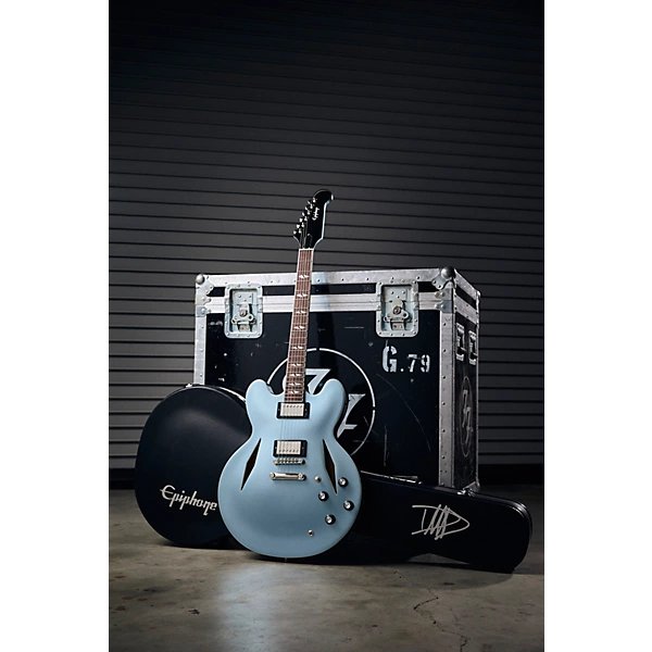 Dave Grohl DG 335 Semi Hollow Electric Guitar Pelham Blue