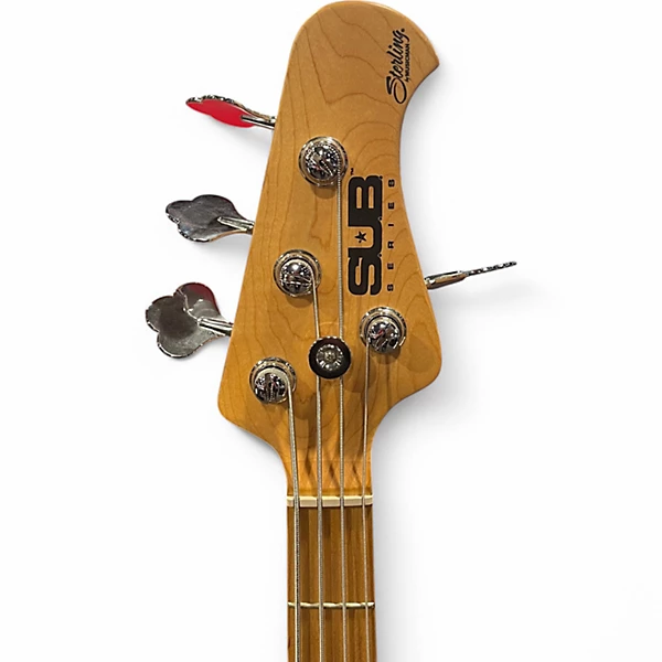 Used 2010s Sterling by Music Man Stingray SUB series Light green Electric Bass Guitar