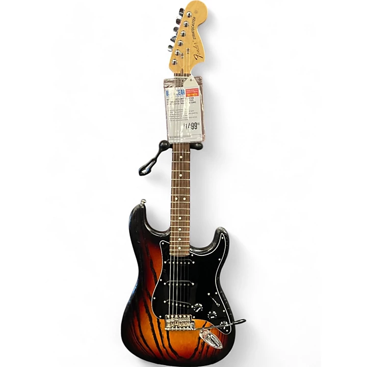 Fender Used Fender Limited Edition Sandblasted Stratocaster sandblasted three tone sunburst Solid Body Electric Guitar.gc