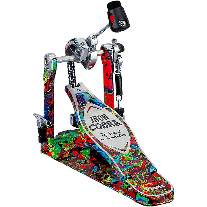 Limited Edition 50th Anniversary Iron Cobra Power Glide Psychedelic Rainbow Single Pedal