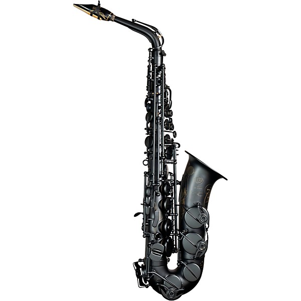 Supreme Limited Edition Eb Alto Saxophone Matte Black Black Matte Keys