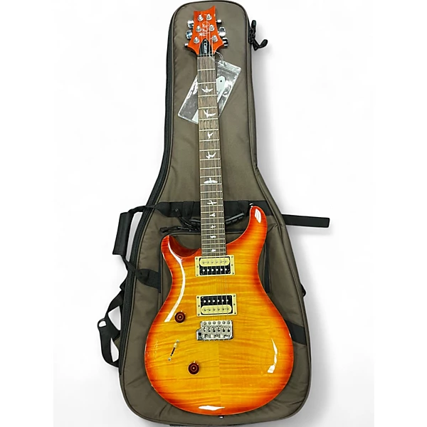 PRS Used PRS SE CUSTOM 24 LEFT HANDED Cherry Sunburst Electric Guitar.gc