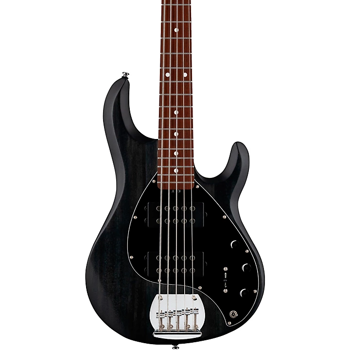 StingRay Ray5HH Limited Edition 5 String Bass Guitar Trans Black Satin