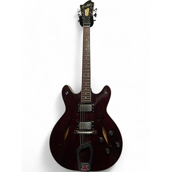 Vintage 1971 Hagstrom Viking Burgundy Hollow Body Electric Guitar