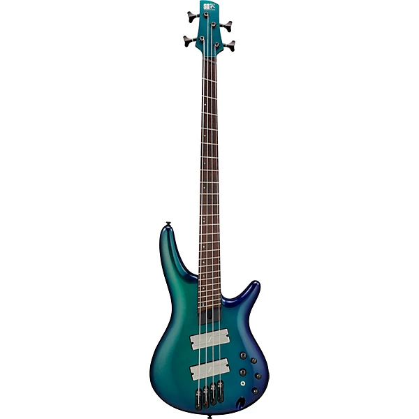 Ibanez SRMS720 4 String Multi Scale Electric Bass Guitar Level 1 Blue Chameleon M06848004001000.gc