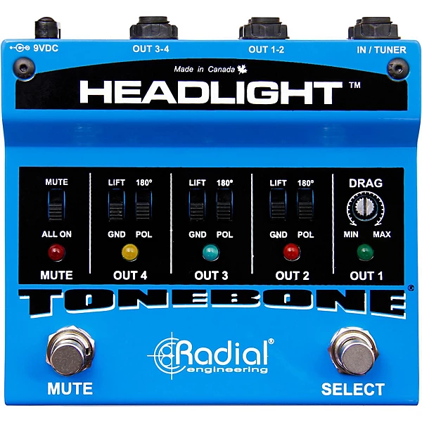 Radial Engineering Headlight Guitar Amp Selector Pedal
