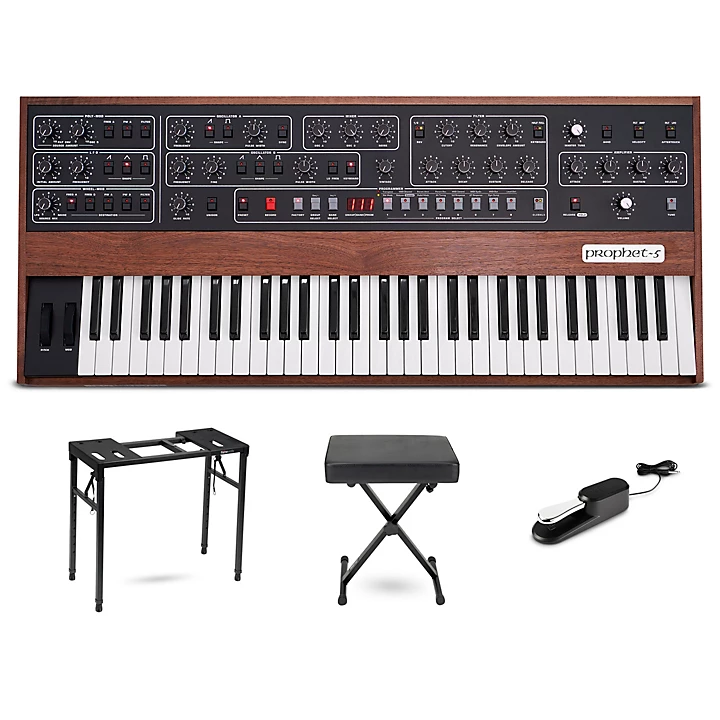 Prophet 5 5 Voice Polyphonic Analog Synthesizer Essentials Bundle
