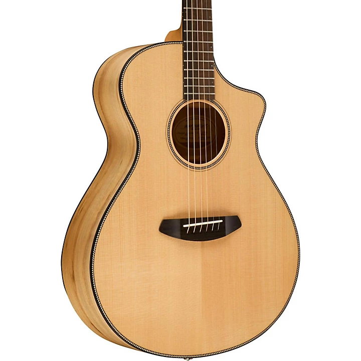 Breedlove Oregon Concert CE Sitka Spruce Myrtlewood Acoustic Electric Guitar Gloss Natural