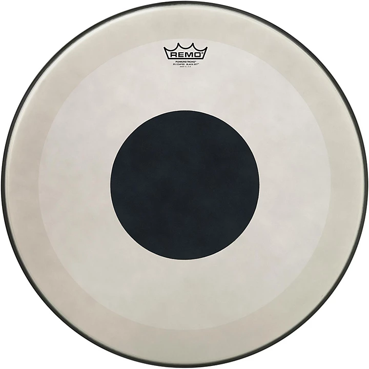 Powerstroke 3 Coated Bass Drum Head with Black Dot 24 in