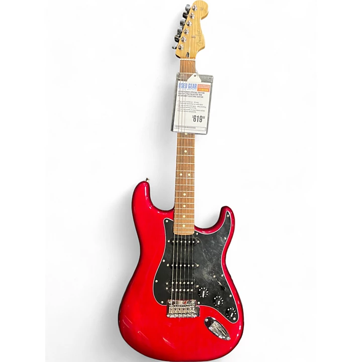 Used Fender Special Edition Player Stratocaster Red Solid Body Electric Guitar