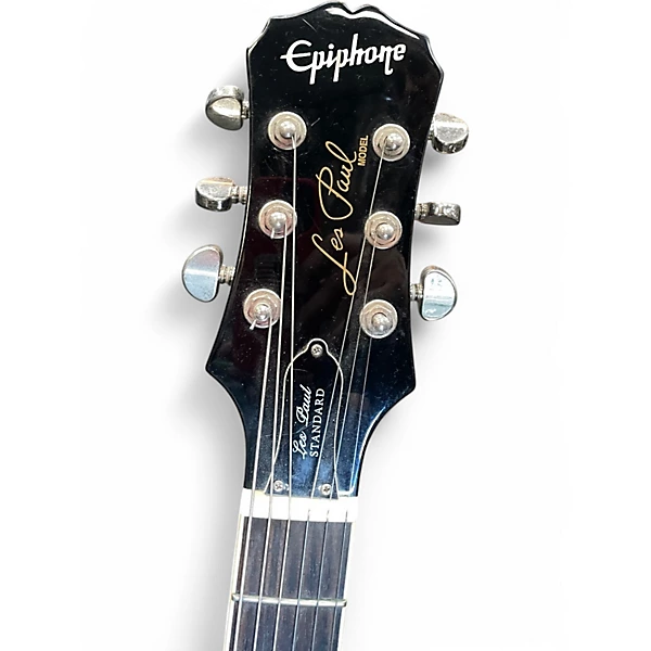 Epiphone Used Epiphone Les Paul Standard Ebony Solid Body Electric Guitar