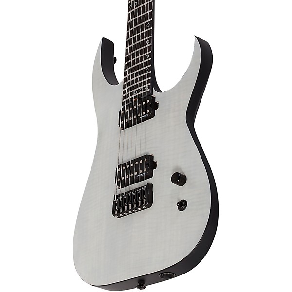 Schecter Guitar Research KM 7 MK III Legacy 7 String Electric Guitar Transparent White Satin