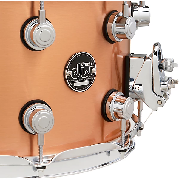 DW Performance Series 1mm Polished Copper Snare Drum