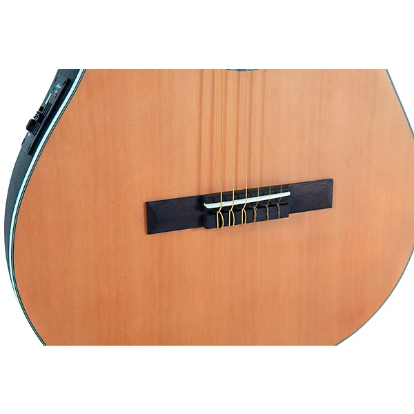 AB24CC 4S Traditional Series Mid Depth Cedar Nylon String Classical Acoustic Electric Guitar Natural
