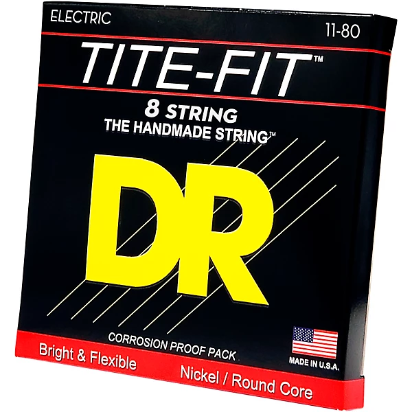 Tite Fit Nickel Plated Extra Heavy 8 String Electric Guitar Strings