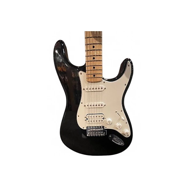 Used Fender Player Stratocaster HSS Black and White Solid Body Electric Guitar