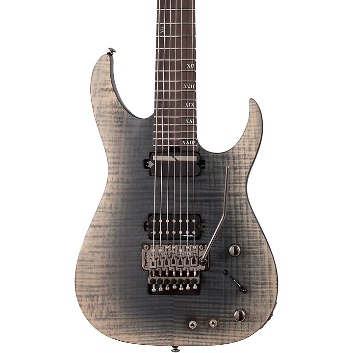 Banshee Mach FR S 7 String Guitar FalloutBurst