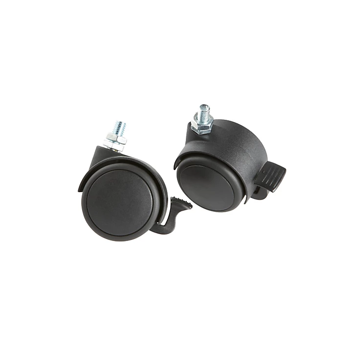 STCL Front Locking Caster 2 Pack Plastic