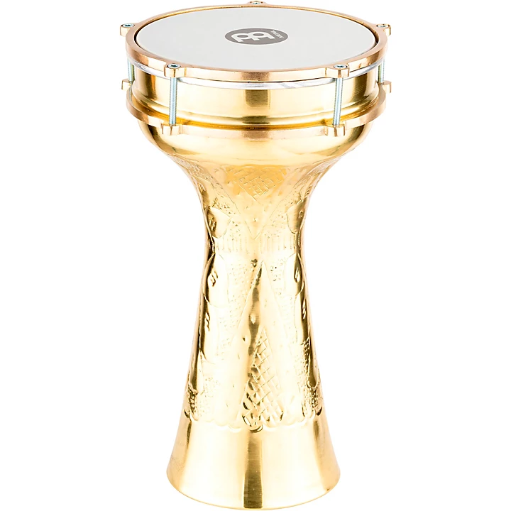 MEINL HE 215 Brass Plated and Hand Hammered Copper Darbuka