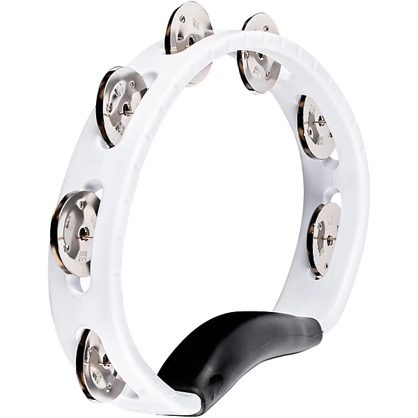 Headliner Series Molded ABS Tambourine Single Row White