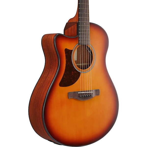 Ibanez AAM50LCE Left Handed Advanced Auditorium Acoustic Electric Guitar Light Brown Sunburst