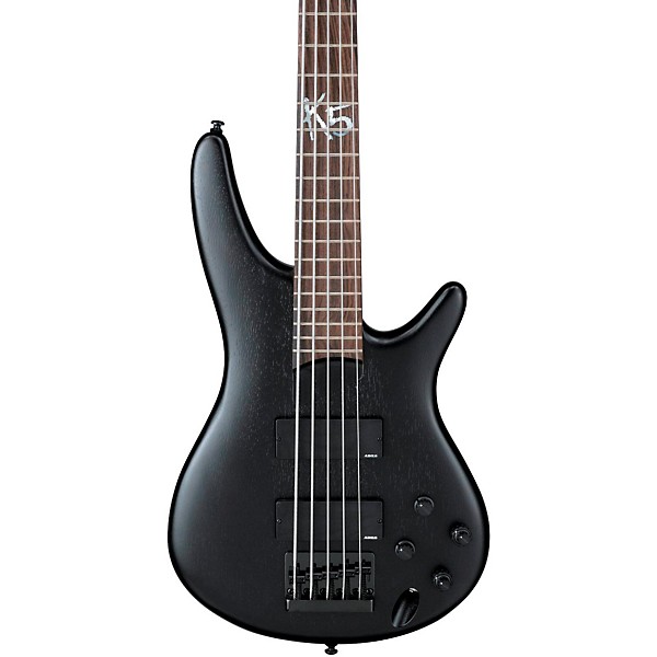 Ibanez K5 Fieldy Signature 5 String Electric Bass Guitar Level 2 Flat Black